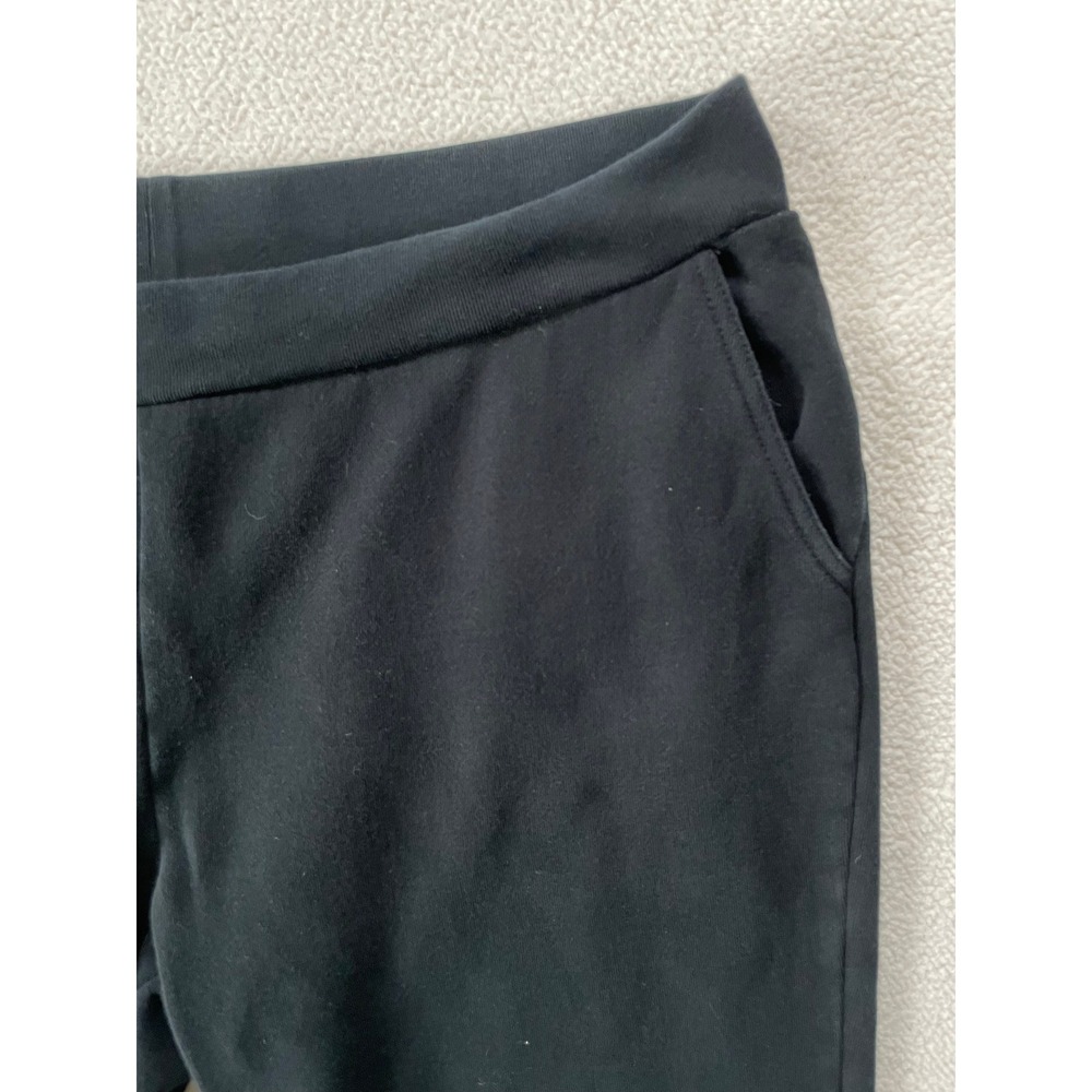 Lauren Ralph Lauren Womens 2X Pants Black Knit Cotton Blend Fleece Pockets - Picture 6 of 14